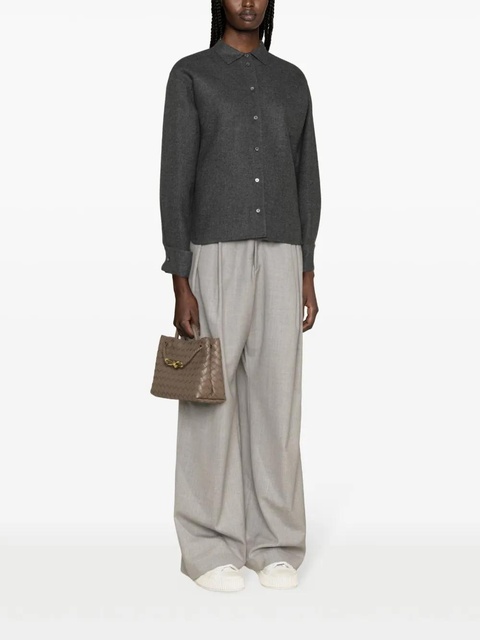 Max Mara Abadan felted-finish shirt jacket - Grey - zdjęcie produktu nr 2