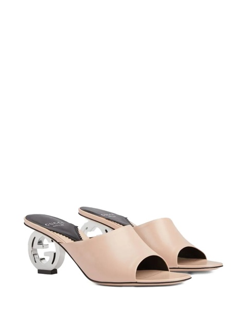 Gucci 70mm GG signature Interlocking G heel sandals - Neutrals - zdjęcie produktu nr 1