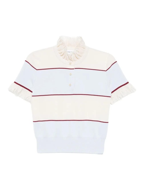 Alexander McQueen striped top - Neutrals - zdjęcie produktu nr 1