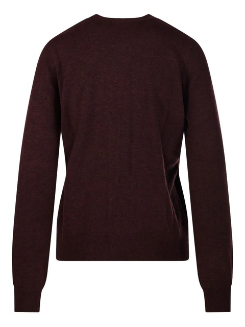 MARANT ÉTOILE button-front V-neck cardigan - Red - zdjęcie produktu nr 2