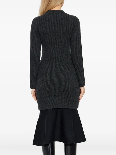 Alexander Wang ribbed long-sleeves midi dress - Grey - zdjęcie produktu nr 2