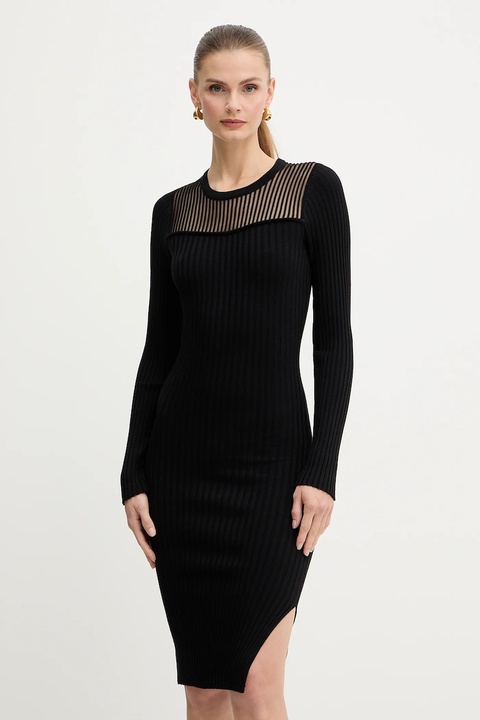 Morgan sukienka kolor czarny mini dopasowana RMAN - zdjęcie produktu nr 2