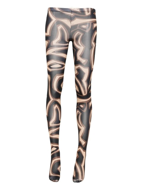 PUCCI abstract-print tights - Brown - zdjęcie produktu nr 1