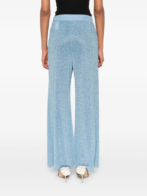 Oséree Lumière glitter-effect trousers - Blue - zdjęcie produktu nr 2