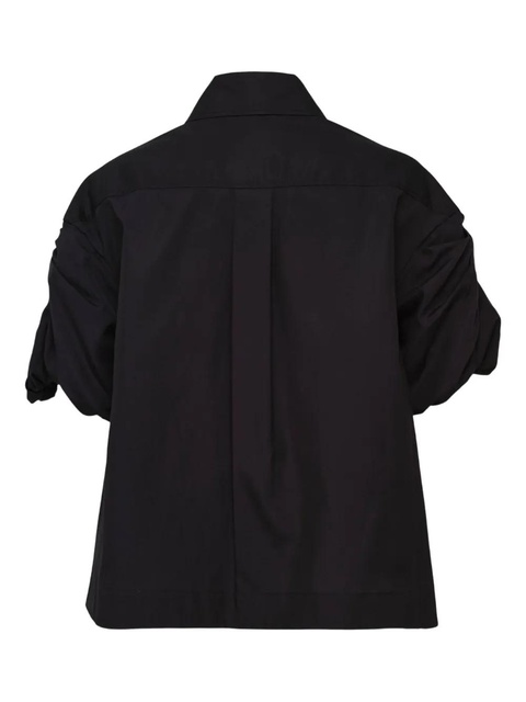 Simone Rocha puff bow sleeve shirt - Black - zdjęcie produktu nr 2