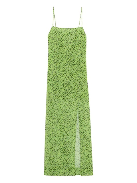 GANNI floral-print dress - Green - zdjęcie produktu nr 1