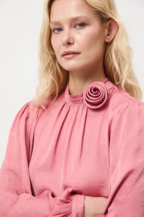 Medicine bluzka damska kolor różowy gładka - zdjęcie produktu nr 1