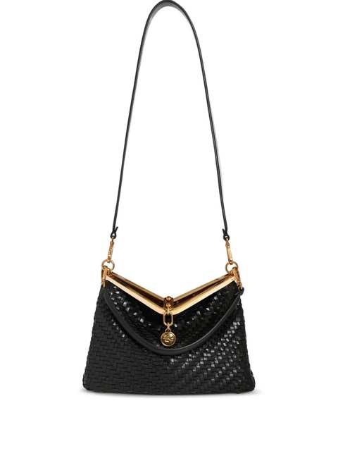 ETRO medium woven Vela shoulder bag - Black - zdjęcie produktu nr 1
