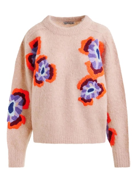 Essentiel Antwerp Impossible1 embroidered sweater - Neutrals - zdjęcie produktu nr 1