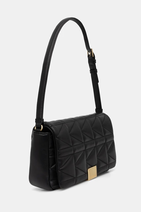 Karl Lagerfeld torebka skórzana kolor czarny 246W3091 - zdjęcie produktu nr 1