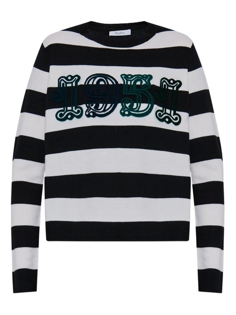 Max Mara Viterbo striped sweater - Black - zdjęcie produktu nr 1