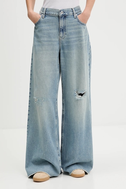 Karl Lagerfeld Jeans jeansy damskie kolor niebieski A4W10052 - zdjęcie produktu nr 1