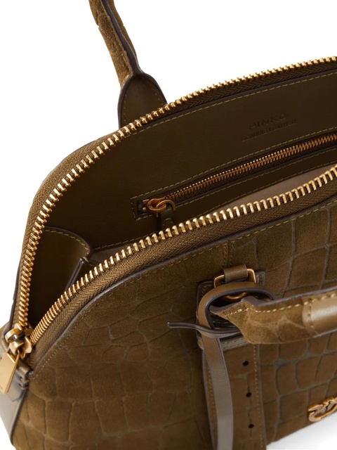 PINKO crocodile-effect shoulder bag - Green - zdjęcie produktu nr 2