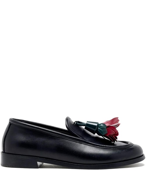 Proenza Schouler flower-embellished loafers - Black - zdjęcie produktu nr 1