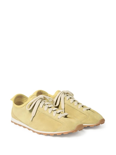 Jacquemus The Tennis suede lace-up sneakers - Yellow - zdjęcie produktu nr 1