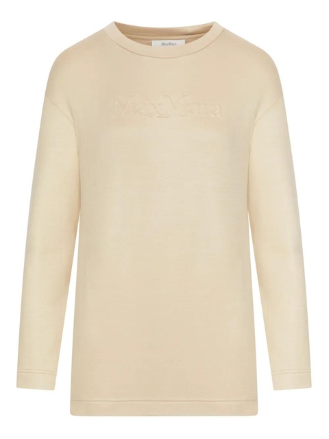 Max Mara logo-embossed sweatshirt - Neutrals - zdjęcie produktu nr 1