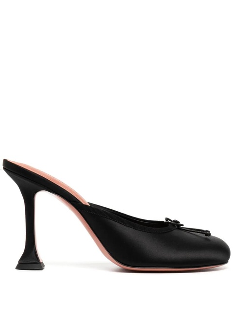 Amina Muaddi 95mm Lila mules - Black - zdjęcie produktu nr 1