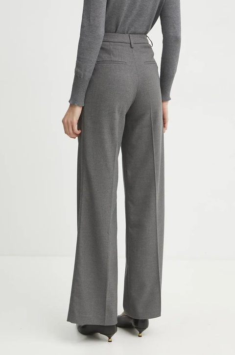 Morgan spodnie PANIS.F damskie kolor szary szerokie high waist PANIS.F - zdjęcie produktu nr 2