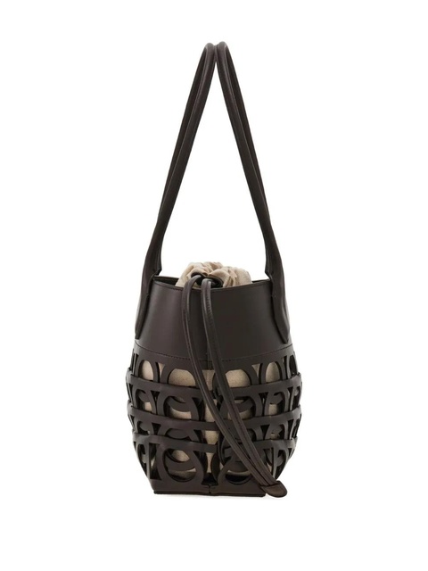 Ferragamo small Gancini tote bag - Brown - zdjęcie produktu nr 2