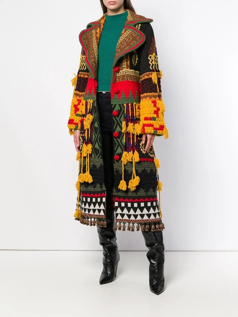 ETRO knitted coat - Yellow - zdjęcie produktu nr 2