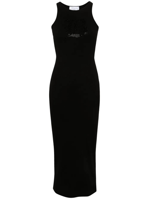 Blumarine racerback fine-ribbed maxi dress - Black - zdjęcie produktu nr 1