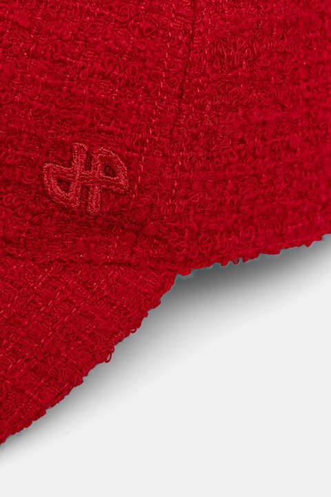 Patou czapka z daszkiem z dodatkiem wełny kolor czerwony AC1110223 - zdjęcie produktu nr 2