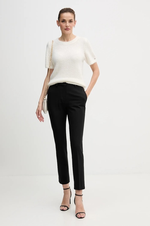 Tommy Hilfiger sweter z dodatkiem wełny damski kolor beżowy WW0WW47650 - zdjęcie produktu nr 2