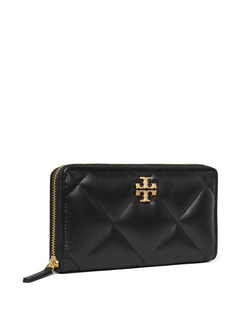 Tory Burch Kira diamond quilt zip continental wallet - Black - zdjęcie produktu nr 1