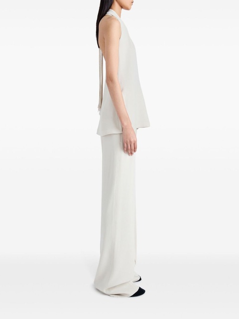 Proenza Schouler Weyes Matte Trousers - White - zdjęcie produktu nr 2