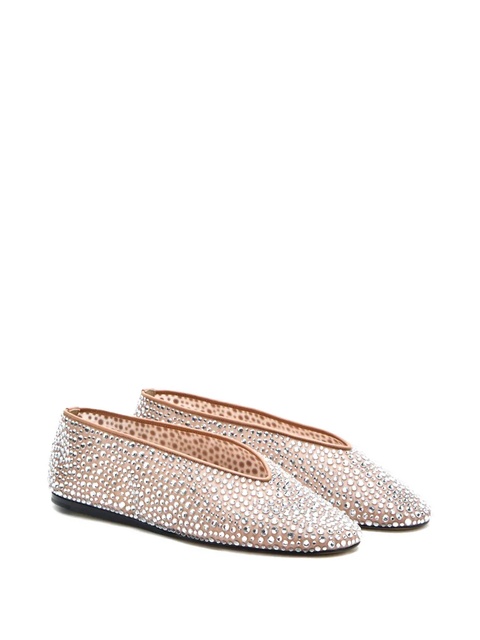 Le Monde Beryl crystal-embellished ballet flats - Neutrals - zdjęcie produktu nr 2
