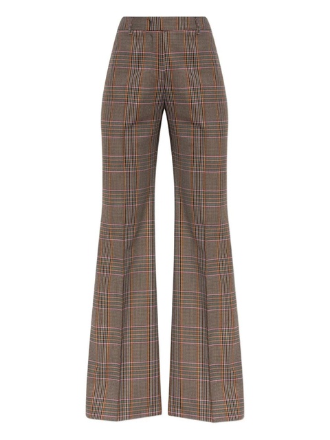 ETRO plaid flared trousers - Brown - zdjęcie produktu nr 1