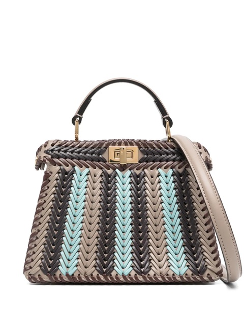 FENDI Peekaboo ISeeU mini bag - Grey - zdjęcie produktu nr 1