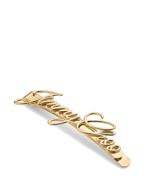 Jimmy Choo Logo Script hair clip - Gold - zdjęcie produktu nr 1