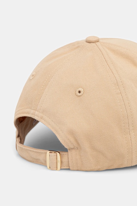 Tommy Hilfiger czapka z daszkiem bawełniana kolor beżowy z aplikacją AW0AW17631 - zdjęcie produktu nr 2