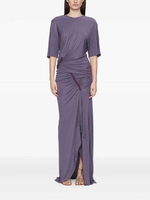 Christopher Esber Shibari ruche jersey T-shirt - Purple - zdjęcie produktu nr 2