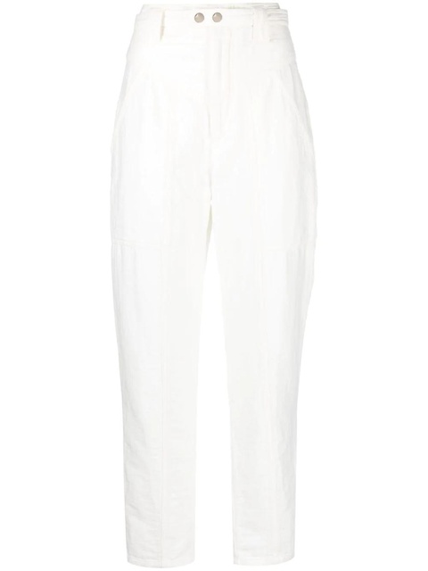 Isabel Marant Kaori high-waist trousers - White - zdjęcie produktu nr 1