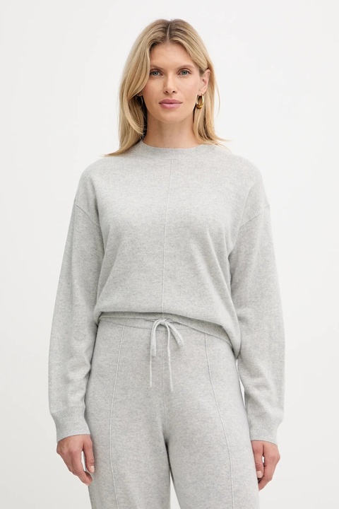 BOSS sweter kaszmirowy damski kolor szary lekki 50547883 - zdjęcie produktu nr 1