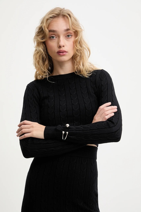 Answear.LAB sweter i spódnica damski kolor czarny - zdjęcie produktu nr 1