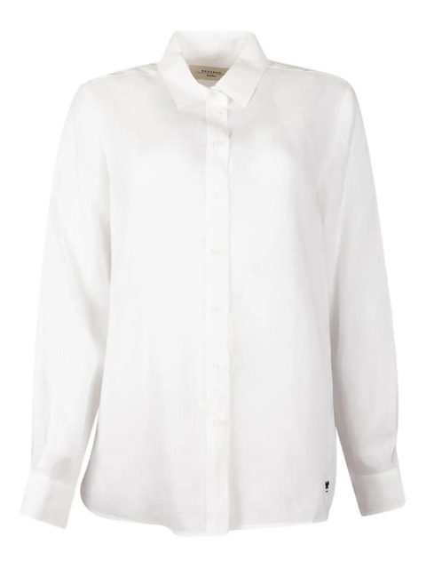 Weekend Max Mara cuffs logo shirt - White - zdjęcie produktu nr 1