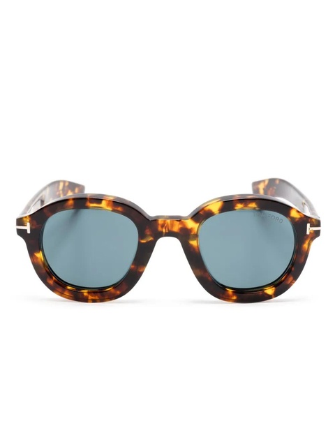 TOM FORD Eyewear Raffa pantos-frame sunglasses - Brown - zdjęcie produktu nr 1