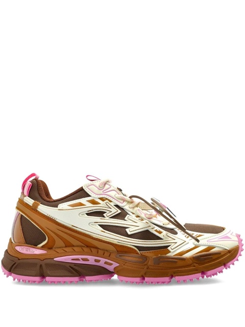 Off-White cut-out lace-up sneakers - Brown - zdjęcie produktu nr 1