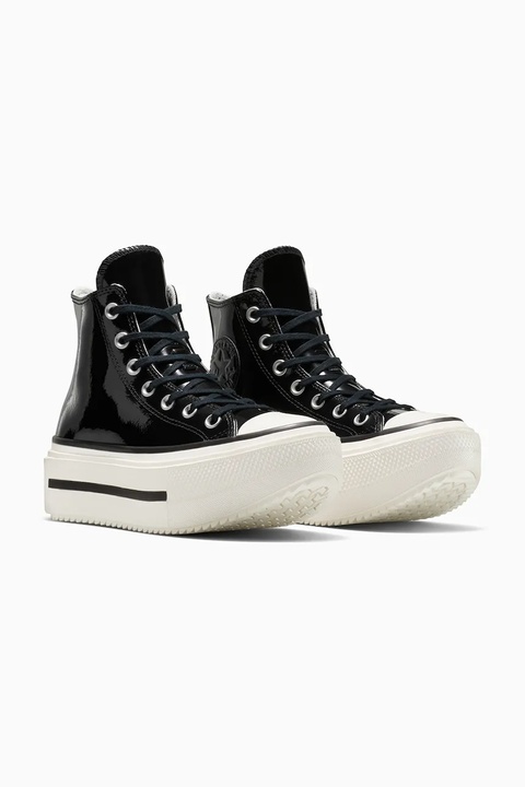 Converse trampki Chuck Taylor All Star Lift Double Stack kolor czarny A12977C - zdjęcie produktu nr 2