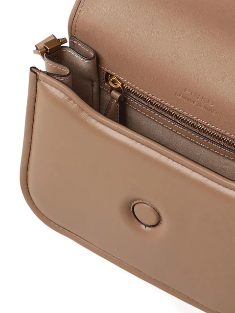 PINKO Love Box leather shoulder bag - Brown - zdjęcie produktu nr 2
