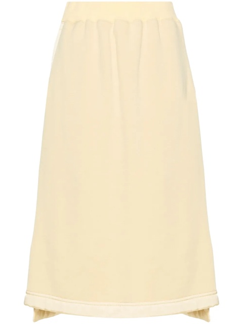 Jil Sander virgin wool-blend midi skirt - Yellow - zdjęcie produktu nr 1