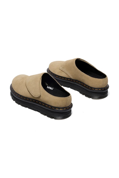 Dr. Martens klapki zamszowe ZebZag AnyWair Mule kolor beżowy DM41730200 - zdjęcie produktu nr 2