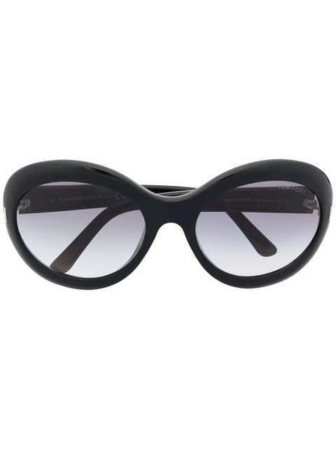 TOM FORD Eyewear round tinted sunglasses - Black - zdjęcie produktu nr 1