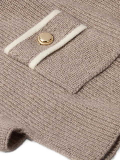 SANDRO buttoned scarf - Neutrals - zdjęcie produktu nr 2