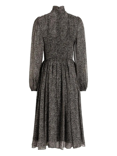 Dolce & Gabbana chevron tie dress - Black - zdjęcie produktu nr 1