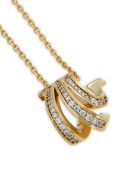 Ferragamo Triple Gancini crystal necklace - Gold - zdjęcie produktu nr 2
