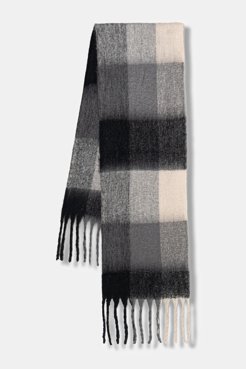 Sisley szalik damski kolor szary wzorzysty 6P1AWU02C - zdjęcie produktu nr 1